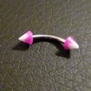 Piercing arcade violet et blanc