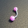 Piercing arcade rose et blanc
