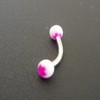 Piercing arcade Blanc Rose Motif : Fleur