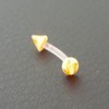 Piercing arcade orange et jaune
