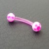 Piercing arcade rose et blanc