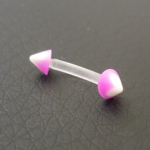 Piercing arcade rose et blanc