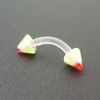 Piercing arcade rouge et jaune