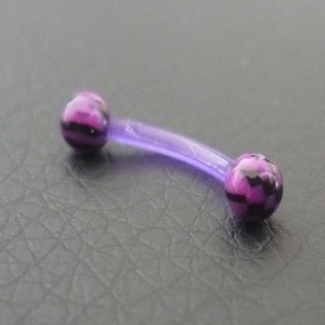 Piercing arcade violet et noir