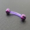 Piercing arcade violet et noir