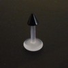 Piercing labret noir