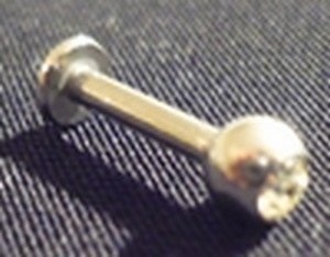 Piercing labret  acier chirurgical