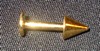 Piercing labret Plaque Or