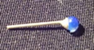 Piercing Nez argent Bleu foncé