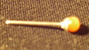Piercing Nez argent Orange